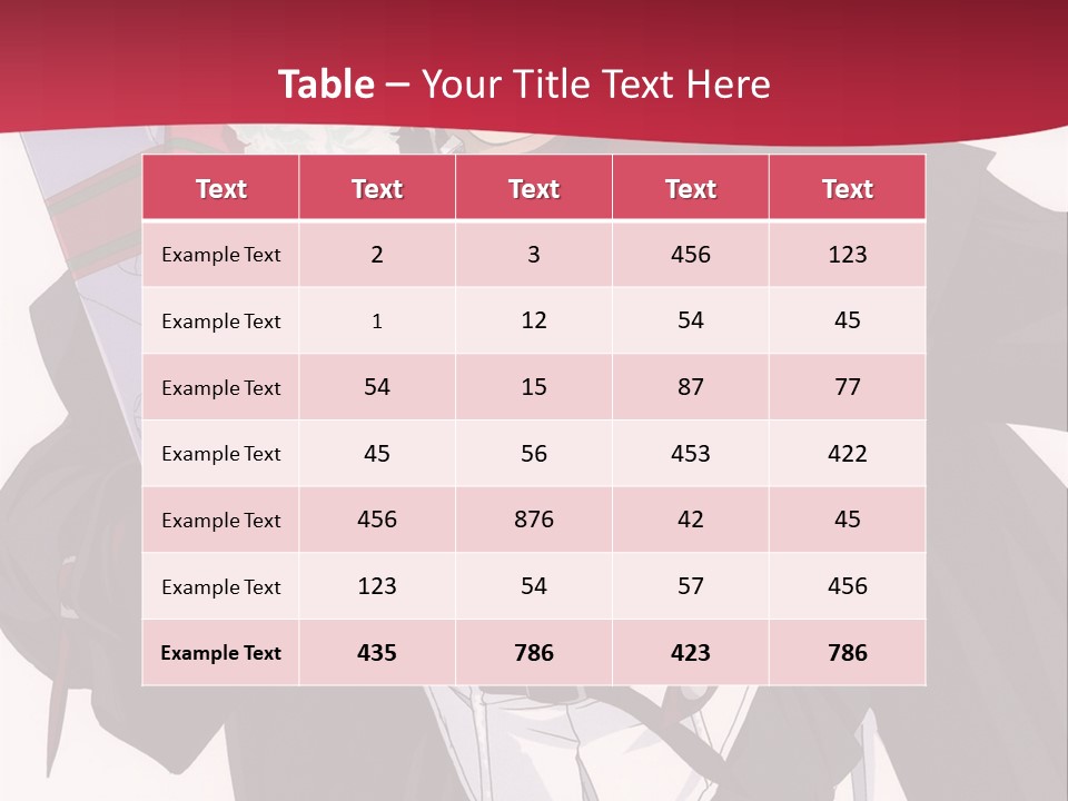 A Anime Character Holding A Present In His Hand PowerPoint Template