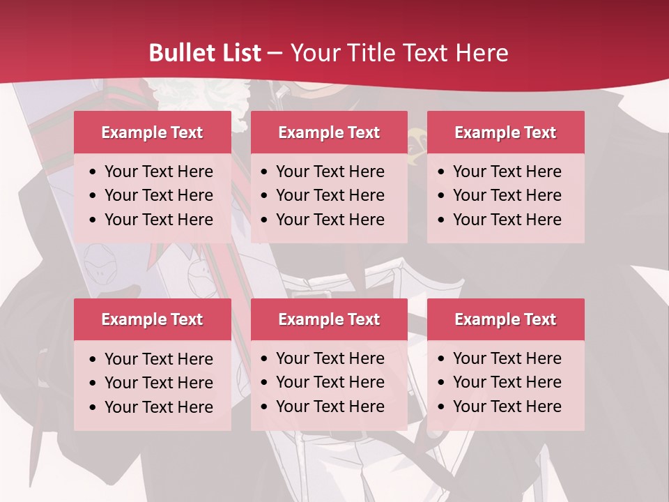 A Anime Character Holding A Present In His Hand PowerPoint Template