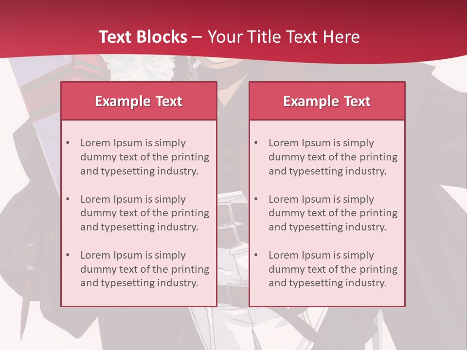A Anime Character Holding A Present In His Hand PowerPoint Template