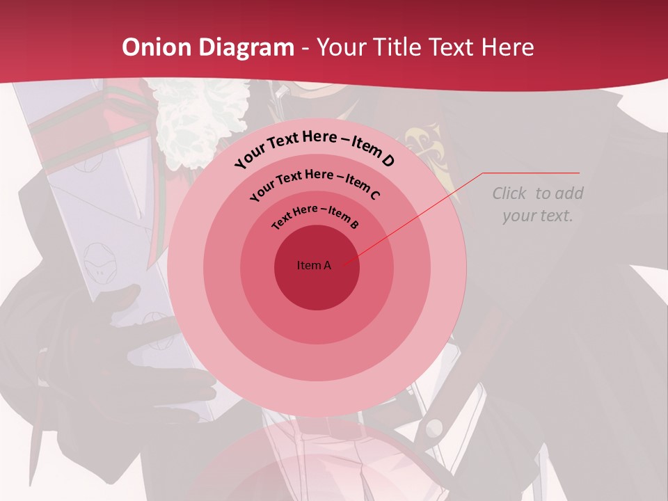 A Anime Character Holding A Present In His Hand PowerPoint Template