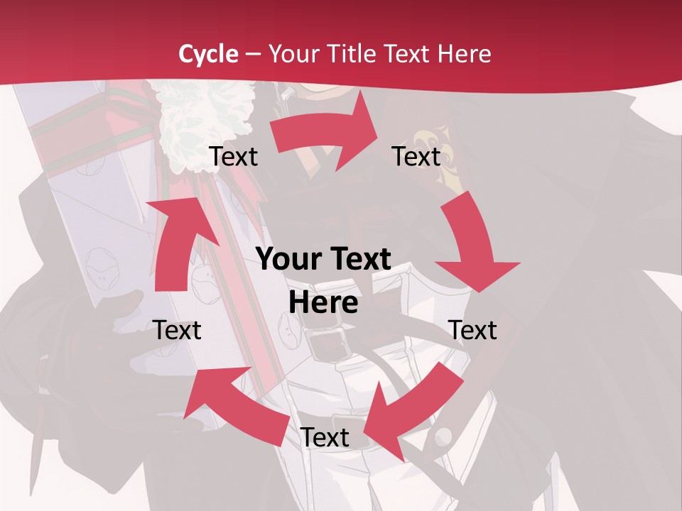 A Anime Character Holding A Present In His Hand PowerPoint Template