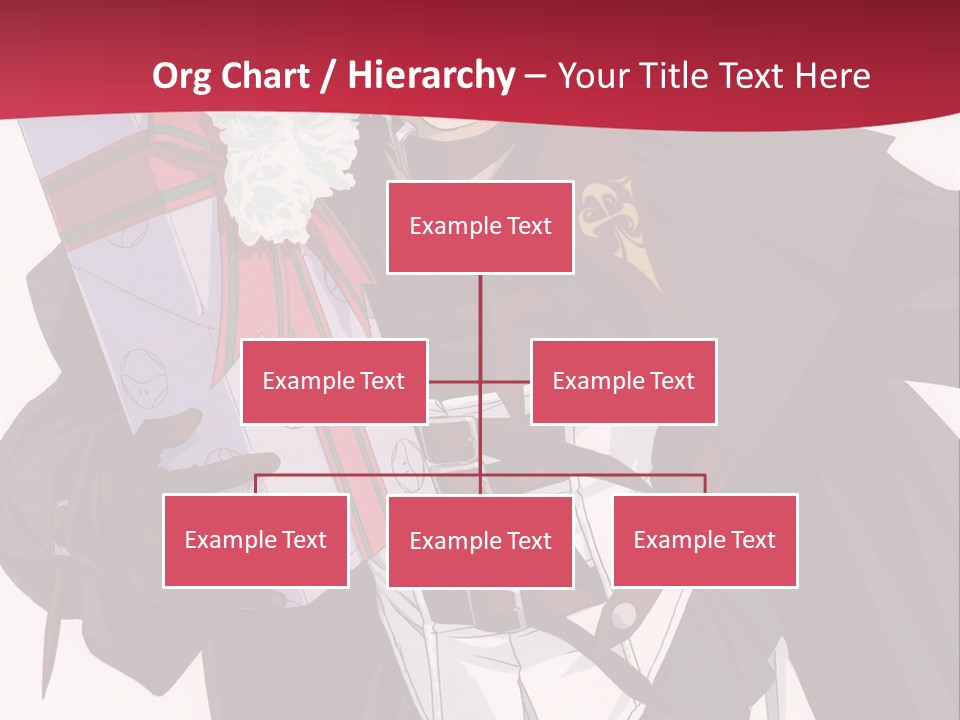 A Anime Character Holding A Present In His Hand PowerPoint Template