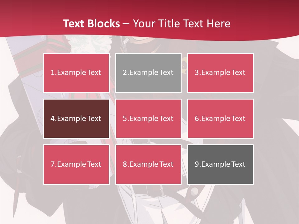 A Anime Character Holding A Present In His Hand PowerPoint Template