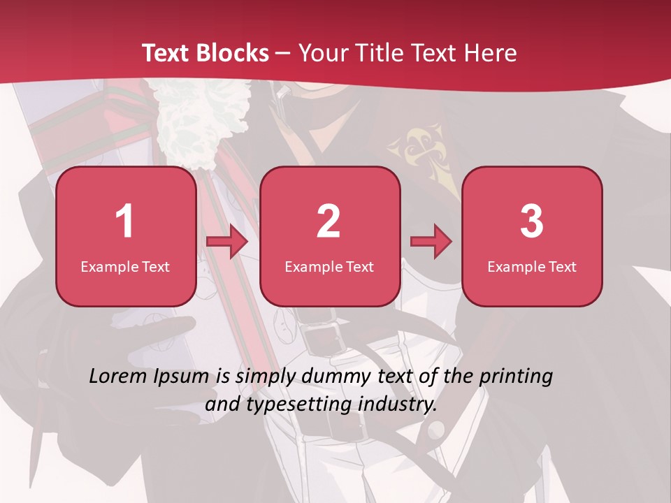 A Anime Character Holding A Present In His Hand PowerPoint Template