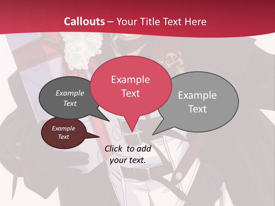 A Anime Character Holding A Present In His Hand PowerPoint Template