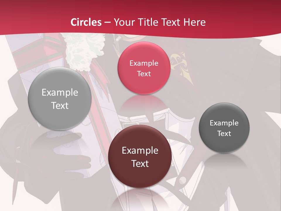 A Anime Character Holding A Present In His Hand PowerPoint Template