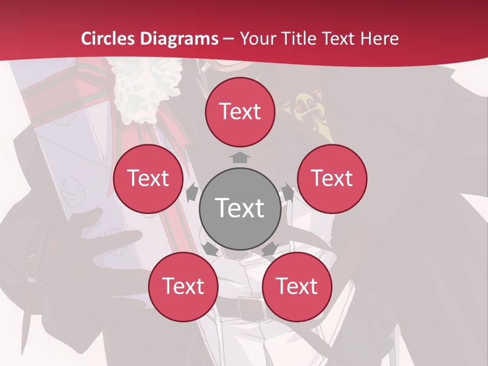 A Anime Character Holding A Present In His Hand PowerPoint Template