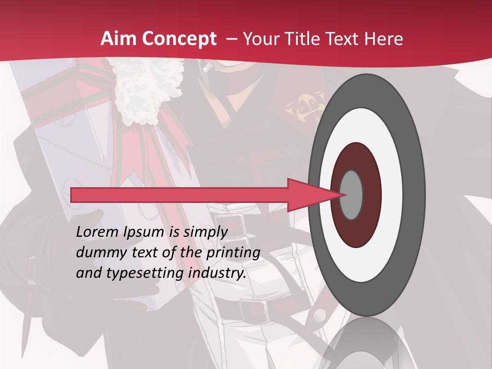 A Anime Character Holding A Present In His Hand PowerPoint Template