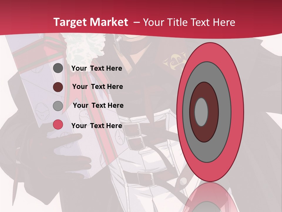 A Anime Character Holding A Present In His Hand PowerPoint Template