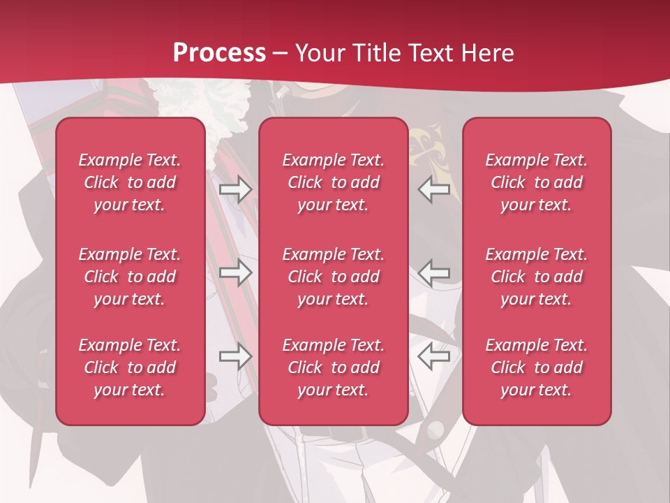 A Anime Character Holding A Present In His Hand PowerPoint Template