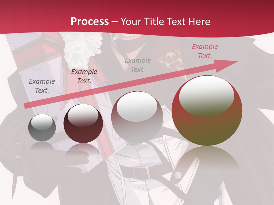 A Anime Character Holding A Present In His Hand PowerPoint Template