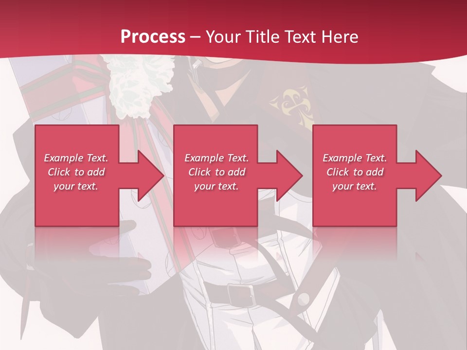 A Anime Character Holding A Present In His Hand PowerPoint Template