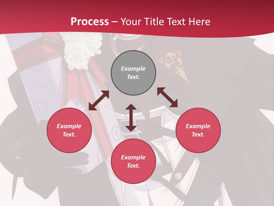 A Anime Character Holding A Present In His Hand PowerPoint Template