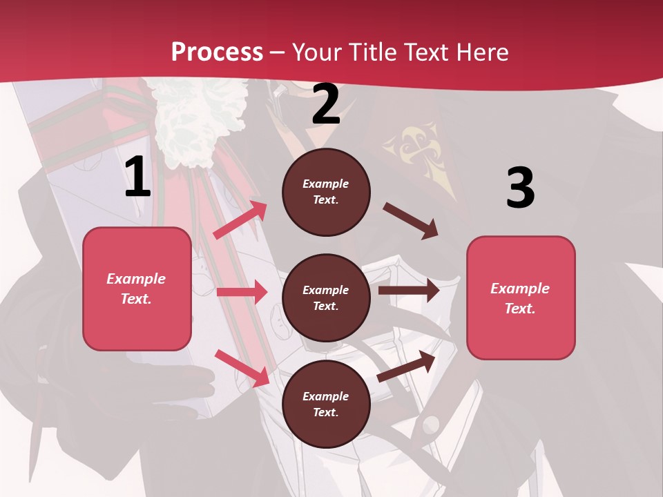 A Anime Character Holding A Present In His Hand PowerPoint Template