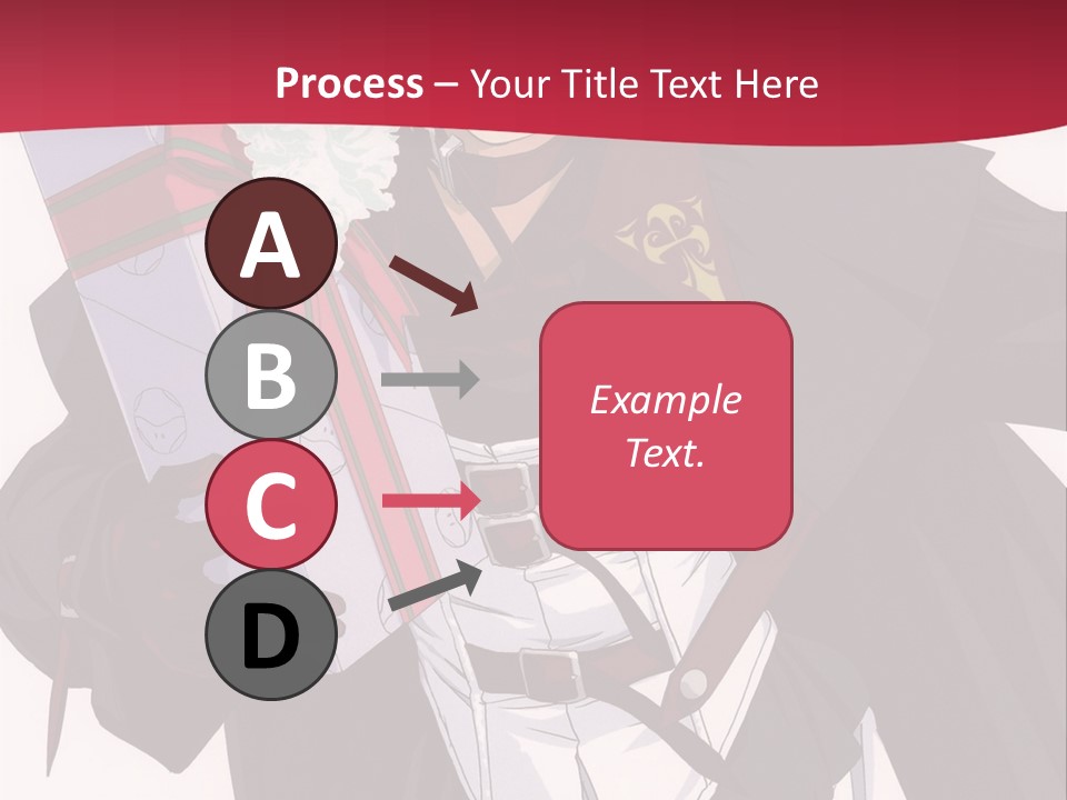 A Anime Character Holding A Present In His Hand PowerPoint Template