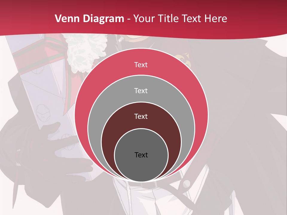 A Anime Character Holding A Present In His Hand PowerPoint Template