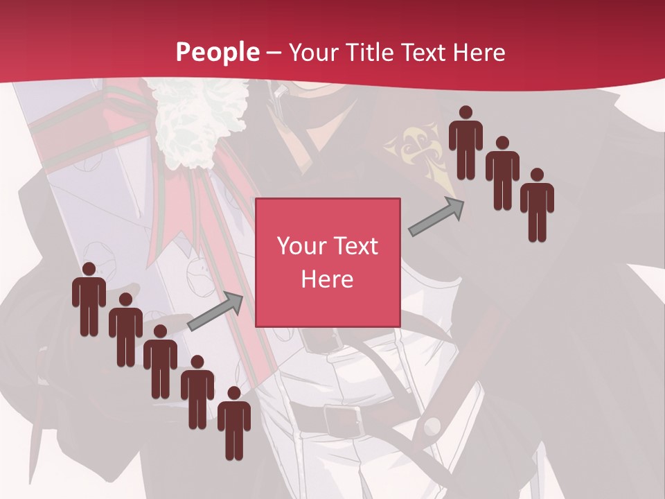 A Anime Character Holding A Present In His Hand PowerPoint Template