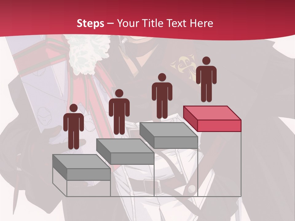 A Anime Character Holding A Present In His Hand PowerPoint Template