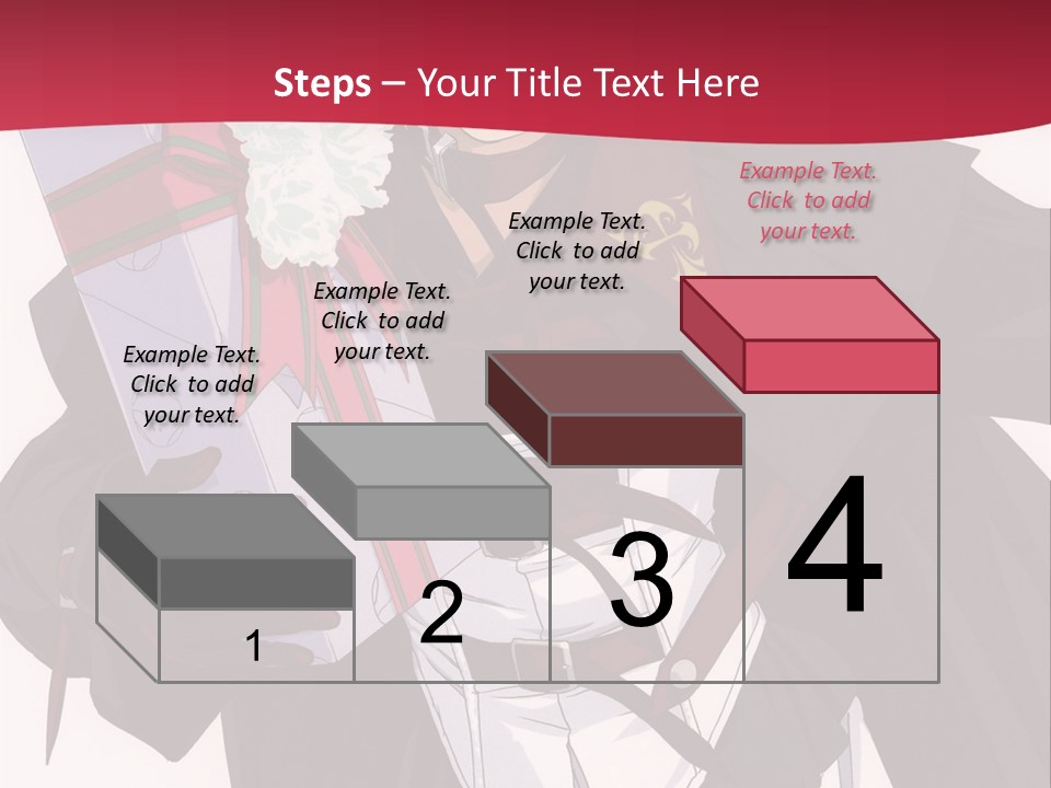A Anime Character Holding A Present In His Hand PowerPoint Template