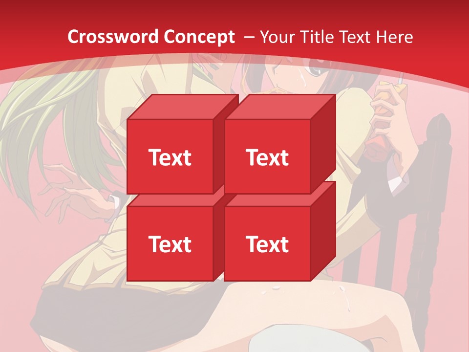 A Couple Of Anime Characters Sitting On A Bench PowerPoint Template