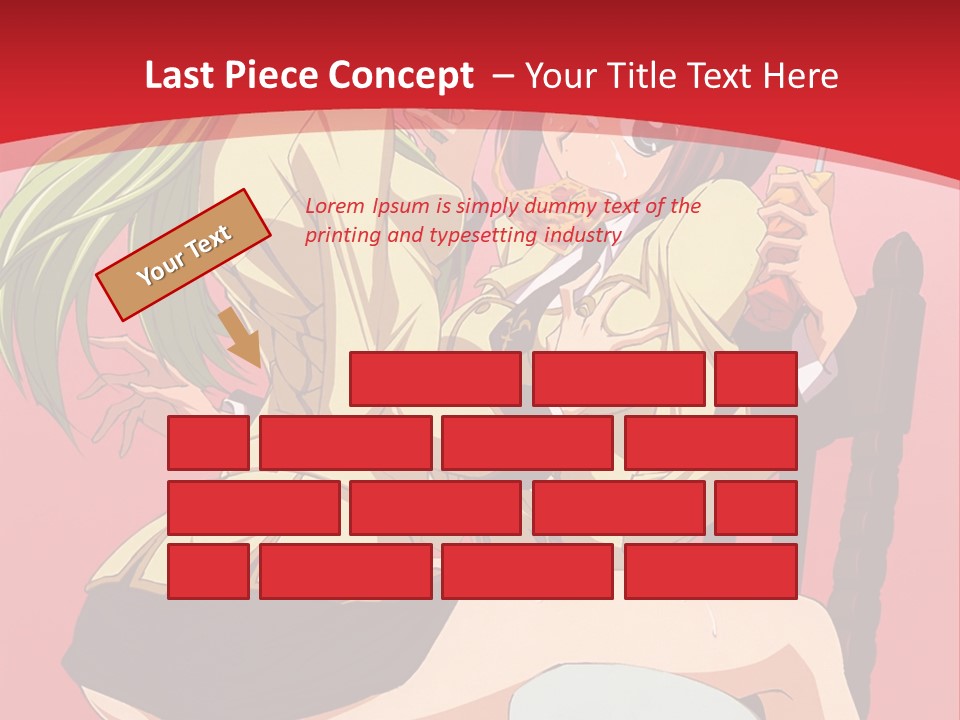 A Couple Of Anime Characters Sitting On A Bench PowerPoint Template