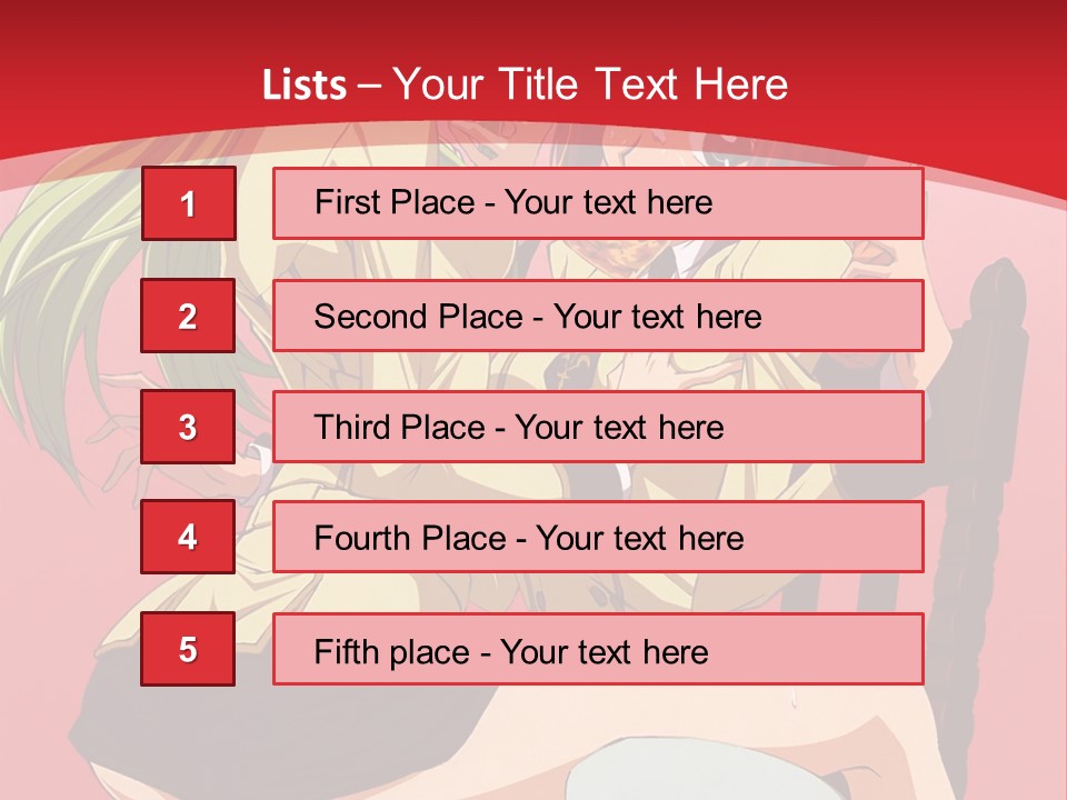 A Couple Of Anime Characters Sitting On A Bench PowerPoint Template