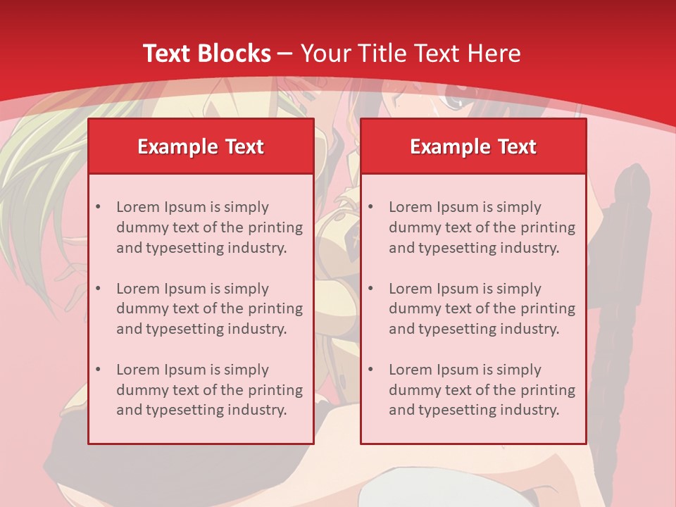 A Couple Of Anime Characters Sitting On A Bench PowerPoint Template