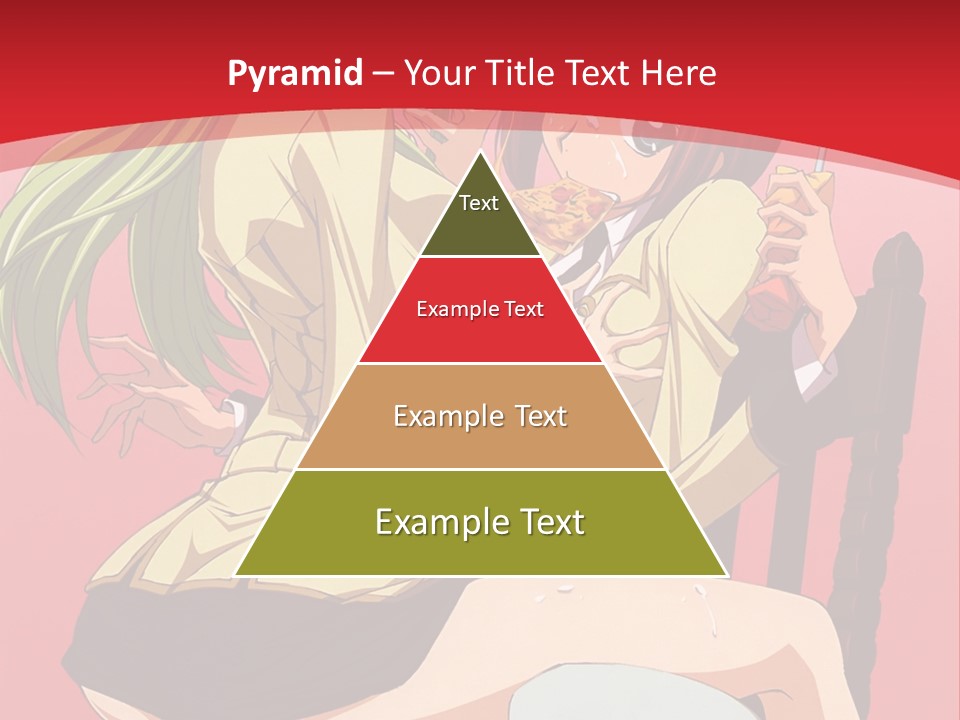 A Couple Of Anime Characters Sitting On A Bench PowerPoint Template