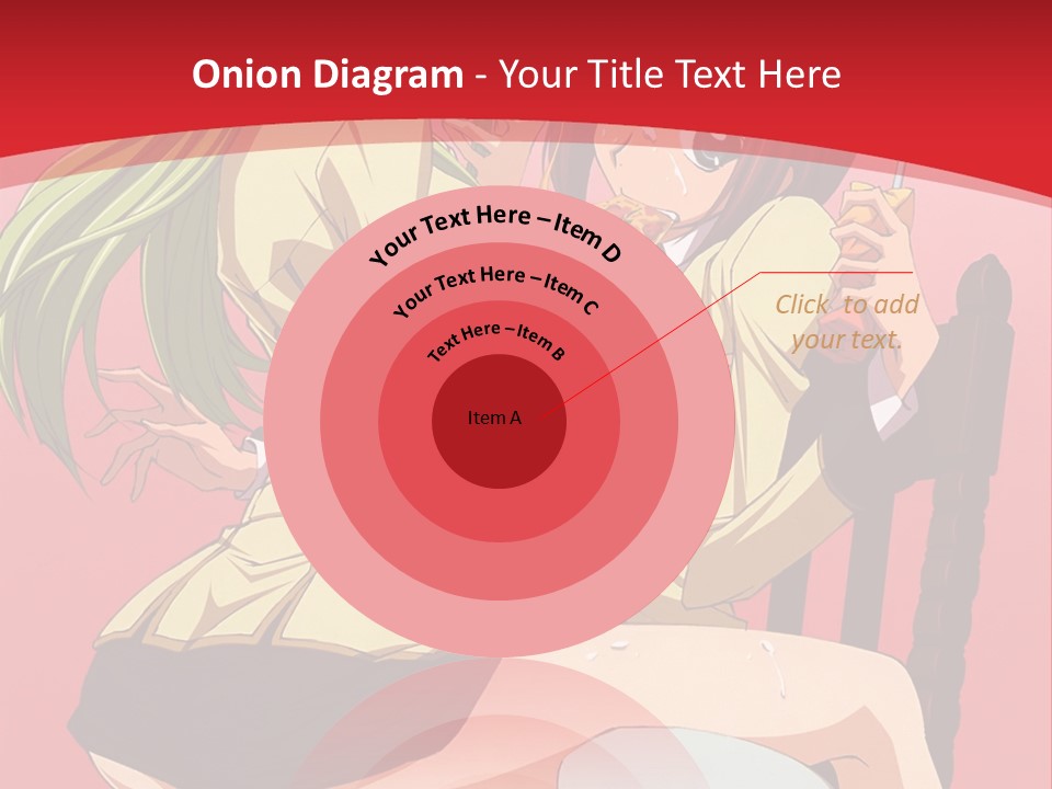 A Couple Of Anime Characters Sitting On A Bench PowerPoint Template