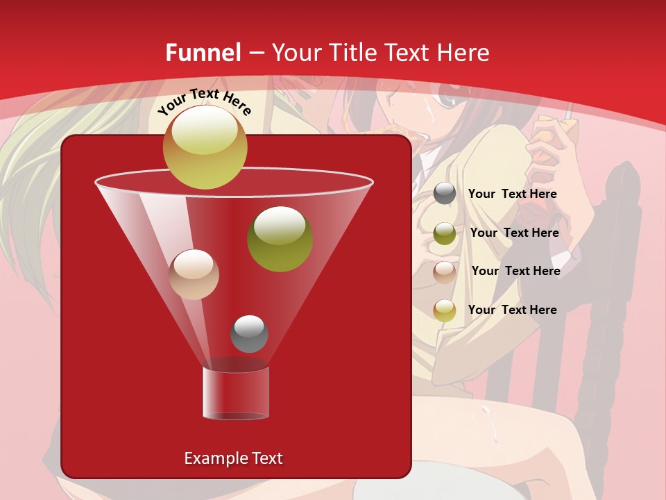 A Couple Of Anime Characters Sitting On A Bench PowerPoint Template