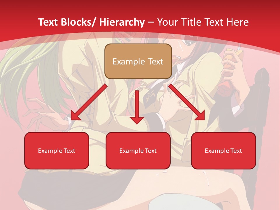 A Couple Of Anime Characters Sitting On A Bench PowerPoint Template