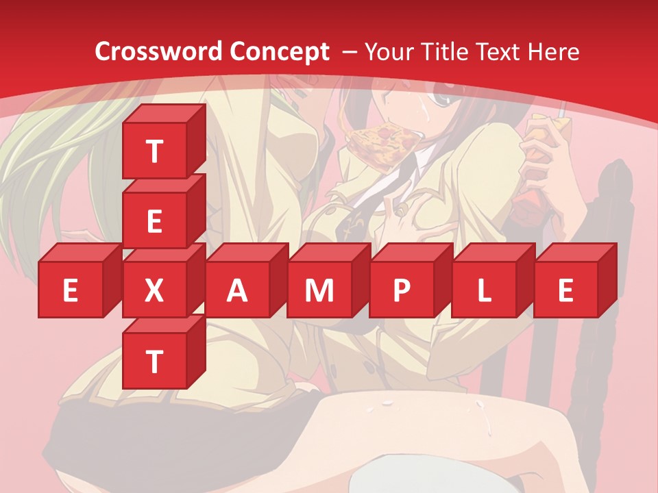 A Couple Of Anime Characters Sitting On A Bench PowerPoint Template