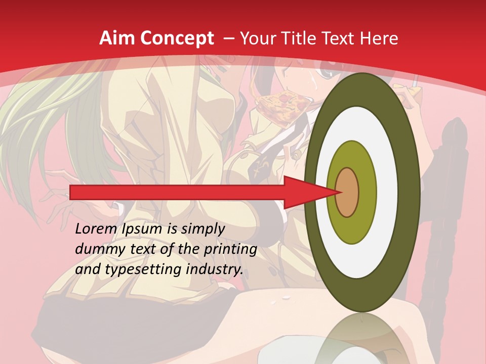 A Couple Of Anime Characters Sitting On A Bench PowerPoint Template