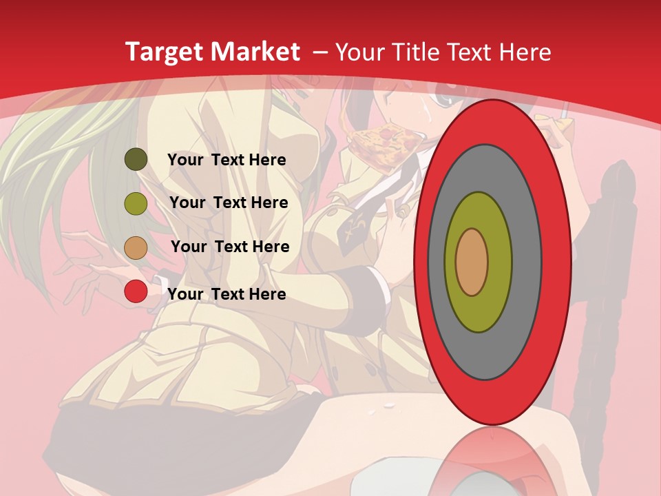 A Couple Of Anime Characters Sitting On A Bench PowerPoint Template