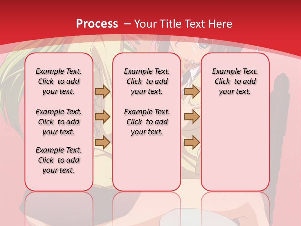 A Couple Of Anime Characters Sitting On A Bench PowerPoint Template