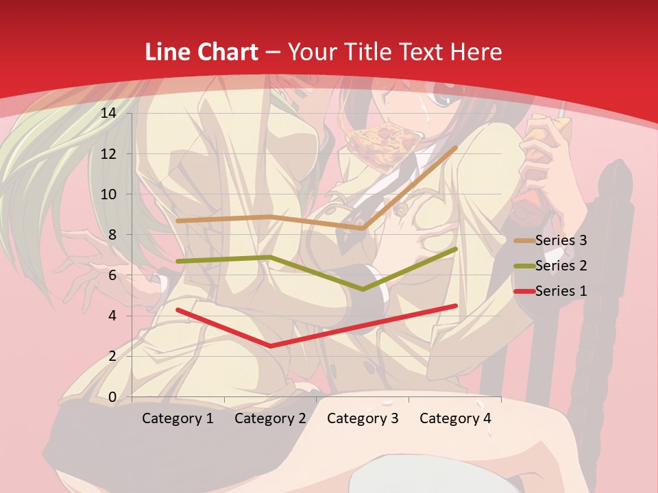 A Couple Of Anime Characters Sitting On A Bench PowerPoint Template