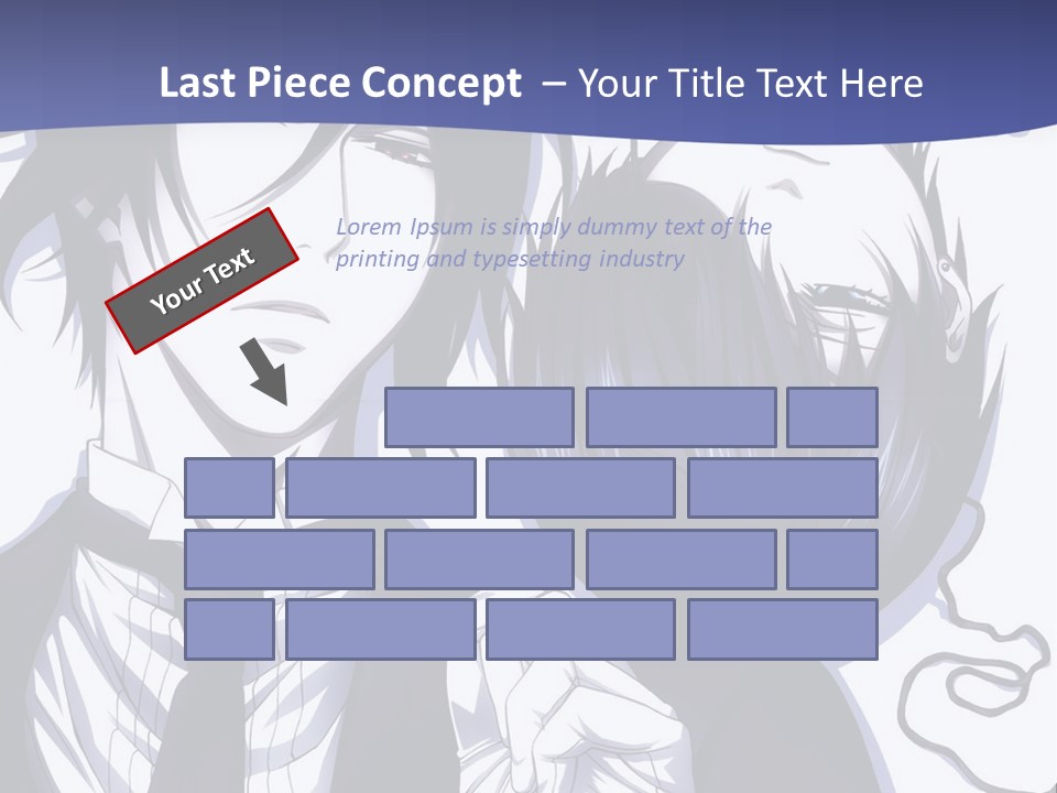 A Couple Of People Standing Next To Each Other PowerPoint Template
