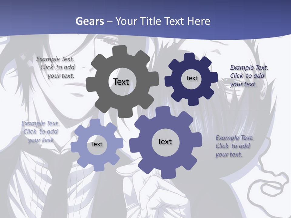 A Couple Of People Standing Next To Each Other PowerPoint Template