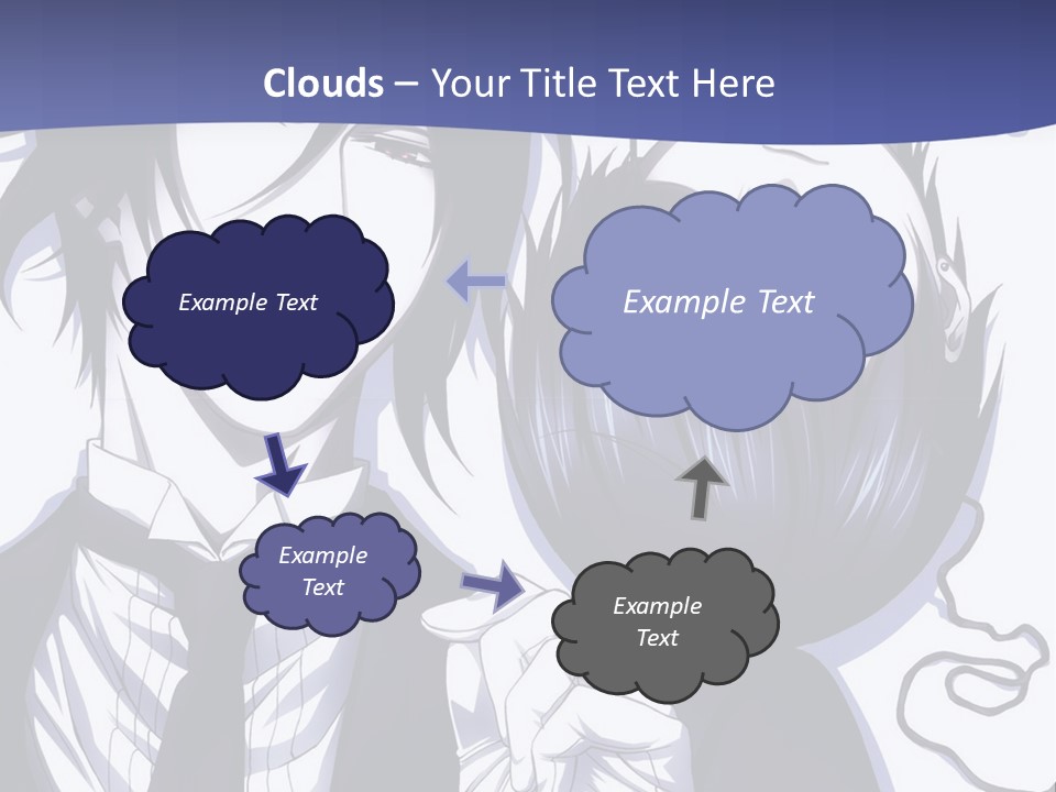 A Couple Of People Standing Next To Each Other PowerPoint Template