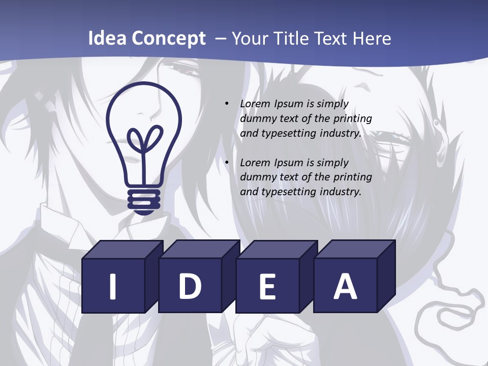 A Couple Of People Standing Next To Each Other PowerPoint Template