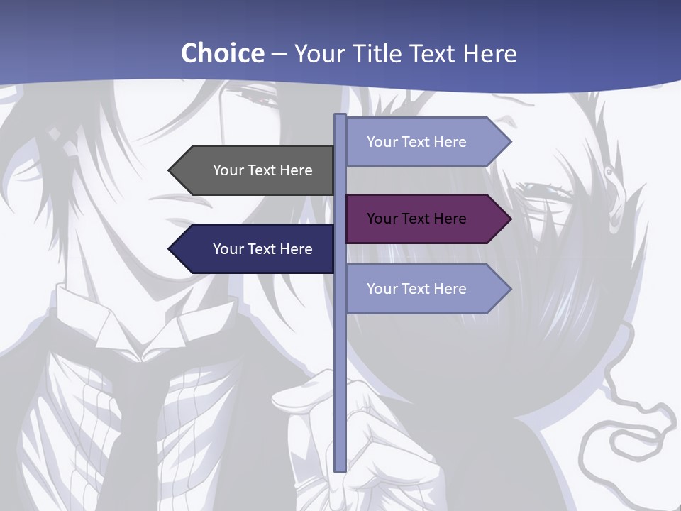 A Couple Of People Standing Next To Each Other PowerPoint Template