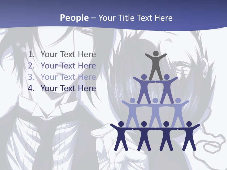 A Couple Of People Standing Next To Each Other PowerPoint Template