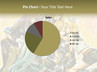 A Group Of Anime Girls Hugging Each Other PowerPoint Template