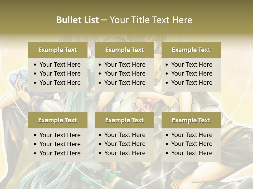 A Group Of Anime Girls Hugging Each Other PowerPoint Template