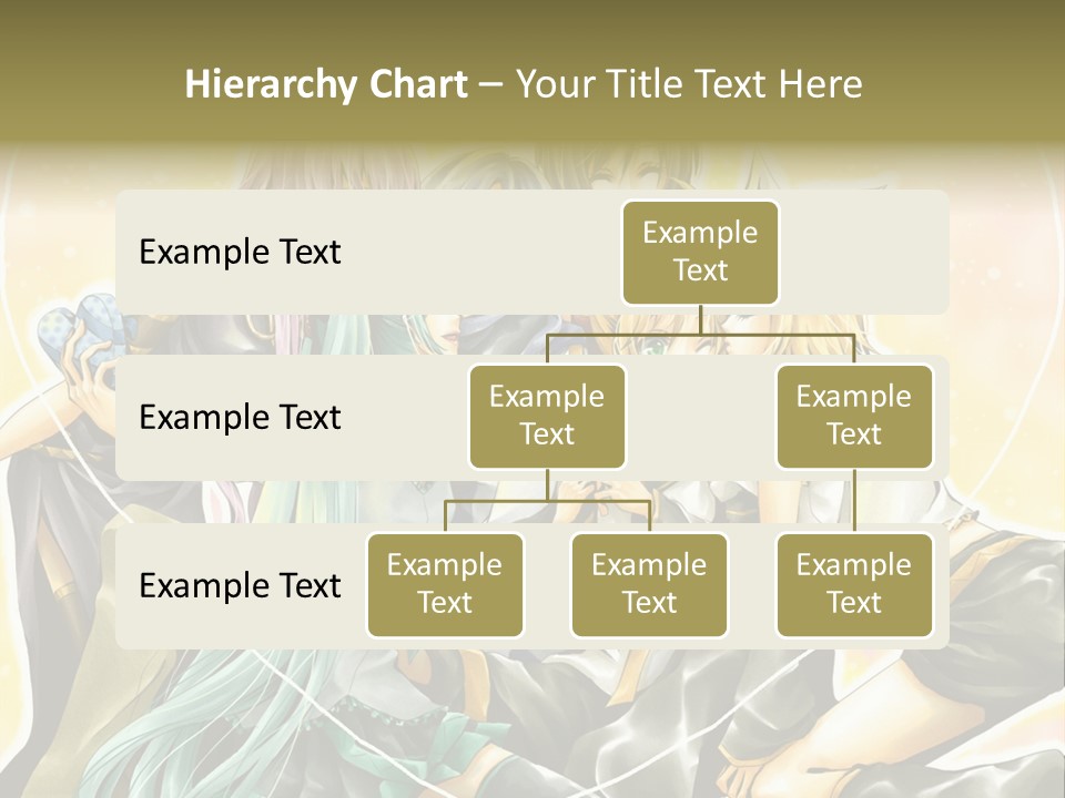 A Group Of Anime Girls Hugging Each Other PowerPoint Template