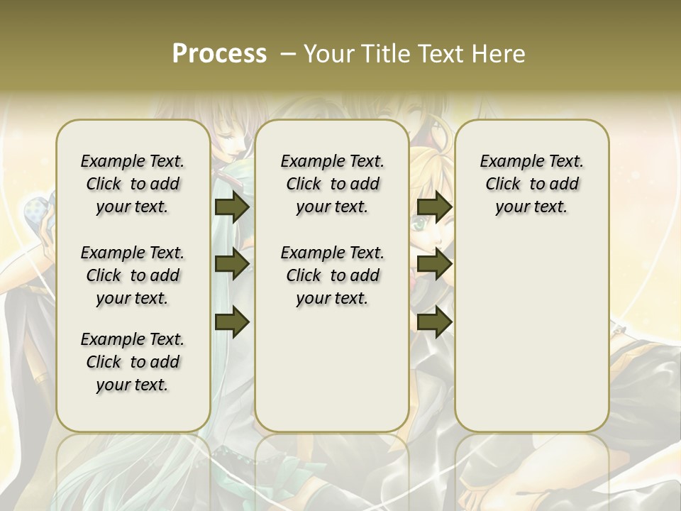 A Group Of Anime Girls Hugging Each Other PowerPoint Template
