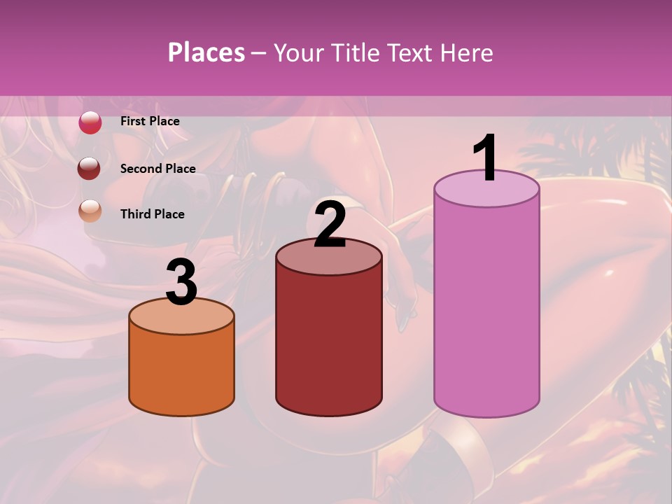 A Sexy Woman In A Bikini Posing For A Picture PowerPoint Template