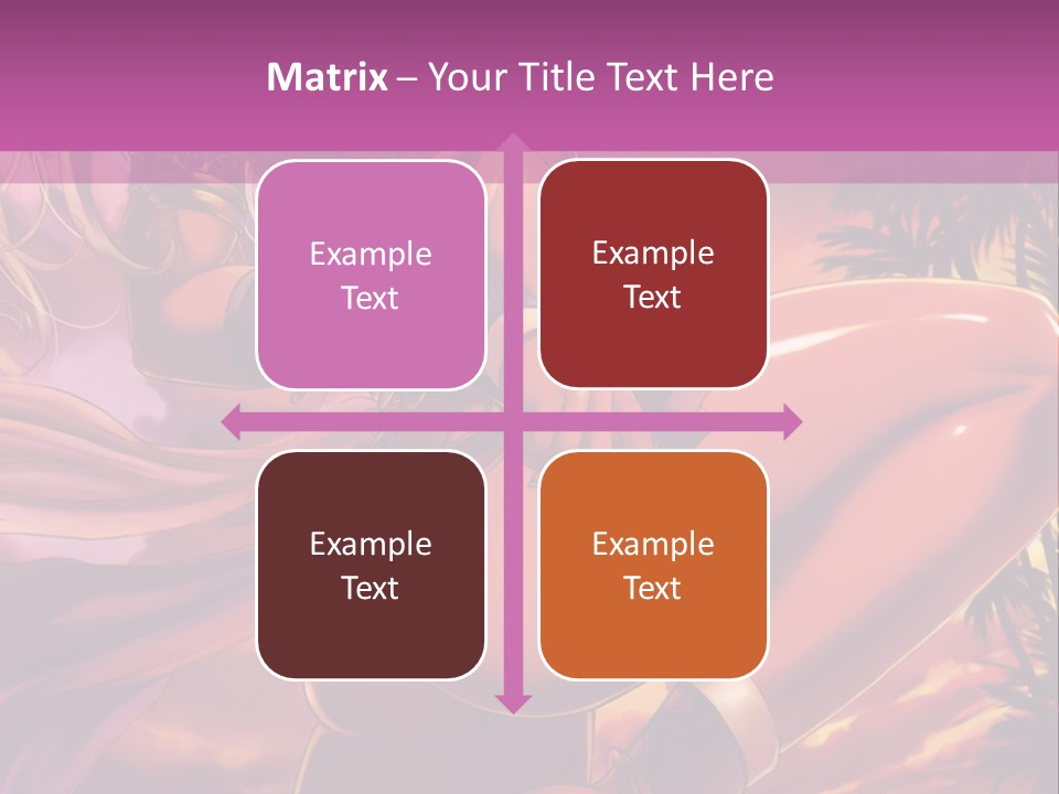 A Sexy Woman In A Bikini Posing For A Picture PowerPoint Template