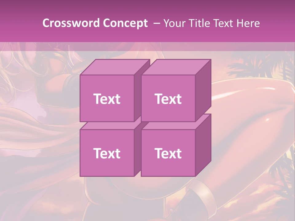 A Sexy Woman In A Bikini Posing For A Picture PowerPoint Template