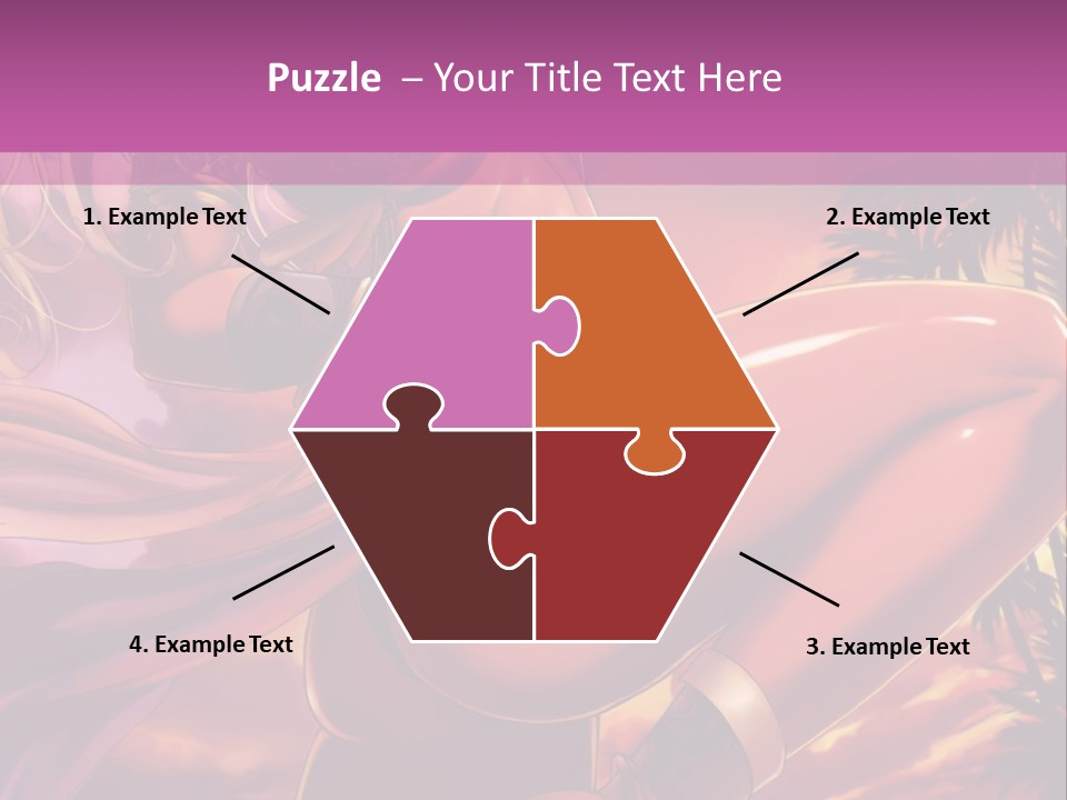 A Sexy Woman In A Bikini Posing For A Picture PowerPoint Template